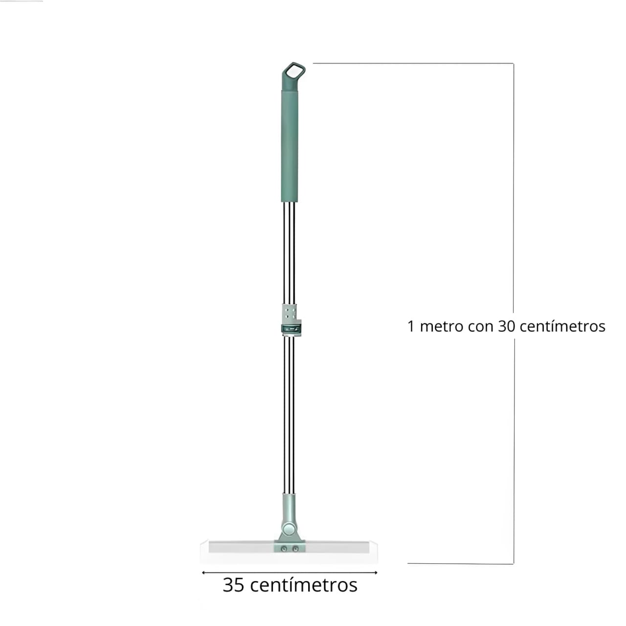 2-in-1 Besen mit Abzieher: fegt und entfernt Wasser