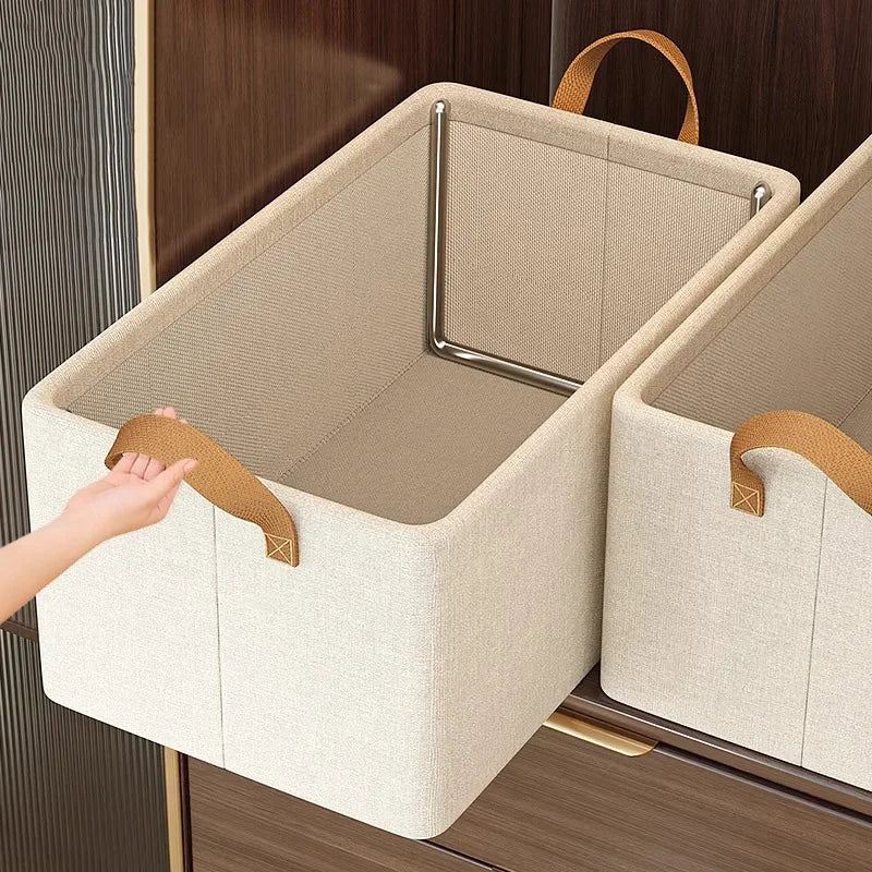 Organizador de Ropa Plegable de Tela Oxford con Estructura de Acero