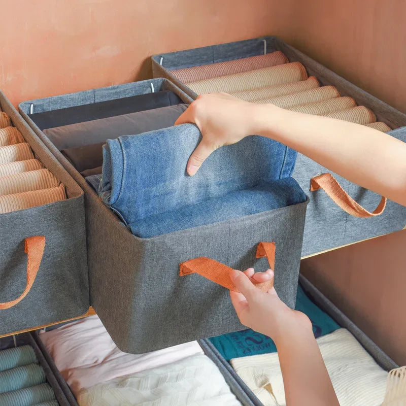 Organizador de Ropa Plegable de Tela Oxford con Estructura de Acero