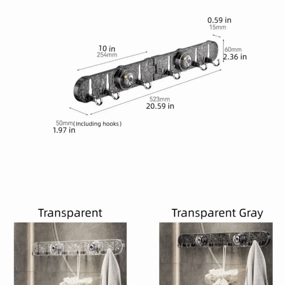 Drehbarer Handtuchhalter mit Saugnapf – Spart Platz