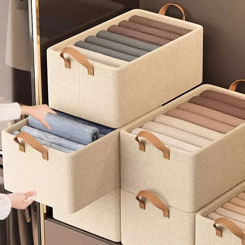 Organizador de Ropa Plegable de Tela Oxford con Estructura de Acero