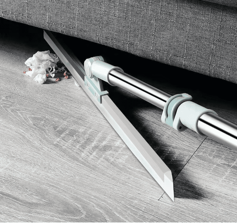 2-in-1 Besen mit Abzieher: fegt und entfernt Wasser