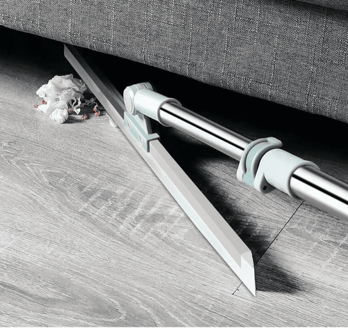 2-in-1 Besen mit Abzieher: fegt und entfernt Wasser